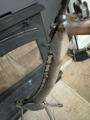 Tall Steam Punk Metal Giraffe