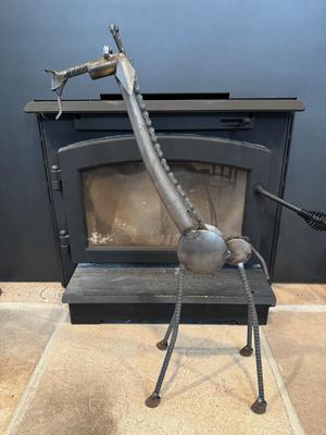 Tall Steam Punk Metal Giraffe