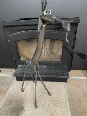 Tall Steam Punk Metal Giraffe