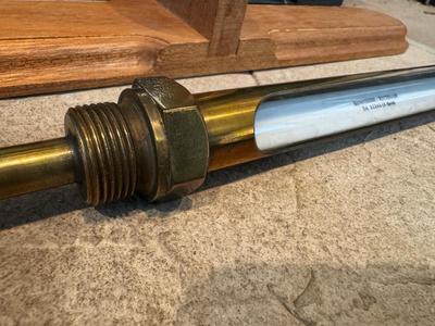 VTG MANOTHERM - ROTTERDAM Thermometer w/ Custom Wooden Wall Mount