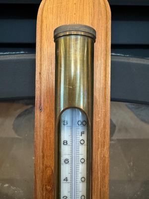 VTG MANOTHERM - ROTTERDAM Thermometer w/ Custom Wooden Wall Mount