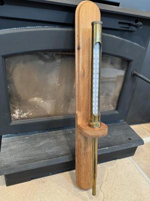 VTG MANOTHERM - ROTTERDAM Thermometer w/ Custom Wooden Wall Mount