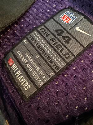 Terrell Suggs Baltimore Ravens Autographed On Field Nike NFL Jersey w/ COA Sz 44