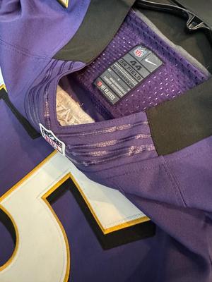 Terrell Suggs Baltimore Ravens Autographed On Field Nike NFL Jersey w/ COA Sz 44