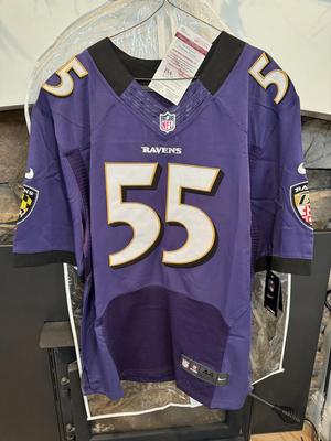 Terrell Suggs Baltimore Ravens Autographed On Field Nike NFL Jersey w/ COA Sz 44