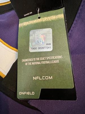 Terrell Suggs Baltimore Ravens Autographed On Field Nike NFL Jersey w/ COA Sz 44