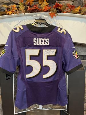 Terrell Suggs Baltimore Ravens Autographed On Field Nike NFL Jersey w/ COA Sz 44