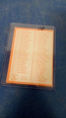 LOT 179 TOPPS BASEBALL CHECKLIST 1ST SERIES