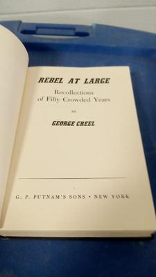 LOT 186 OLD BOOK REBEL AT LARGE