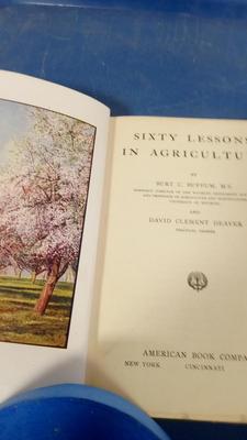 LOT 187 OLD BOOK SIXTY LESSONS IN AGRICULTURE