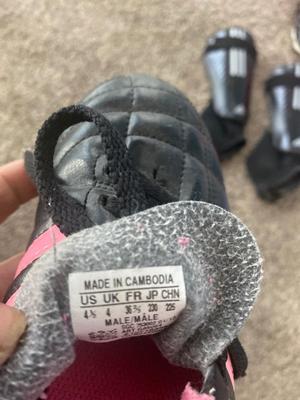ADIDAS CLEATS & SHIN GUARDS, WILSON SIZE 3 SOCCER BALL AND MORE!