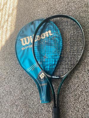 NICE WILSON OVERSIZED TENNIS RACKET, LEISURE MAT, EAST SPORT BACKPACK, FRISBEE AND FOAM FOOTBALL