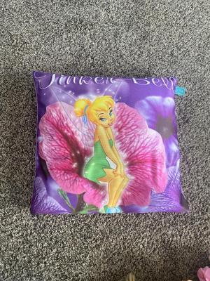 2 CABBAGE PATCH KIDS AND A CUTE LITTLE LULLABY GLOW WORM WITH TINKER BELL PILLOW