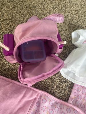 AMERICAN GIRL BITTY BABY SLEEPING BAG WITH MATCHING OUTFIT AND BACKPACK