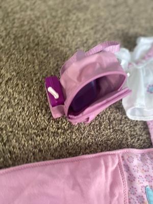 AMERICAN GIRL BITTY BABY SLEEPING BAG WITH MATCHING OUTFIT AND BACKPACK