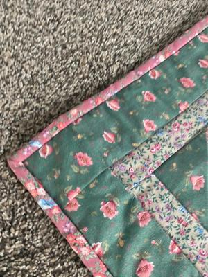 BITTY BABY AMERICAN GIRL DOLL WITH SLEEPING BAG AND A BEAUTIFUL HANDMADE QUILT