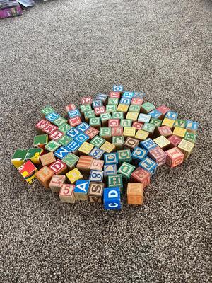 WOODEN ALPHABET BLOCKS