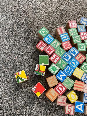 WOODEN ALPHABET BLOCKS