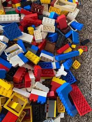 AN AMAZINGLY LARGE LOT OF LEGOS