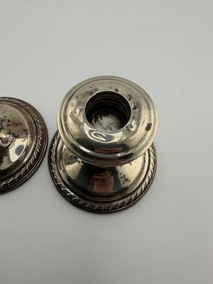 Sterling Silver Weighted Candlestick Holders (See Description)