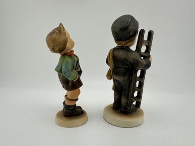 Hummel Goebel #12 2/0 Chimney Sweep & "Village Boy" Boy with Basket