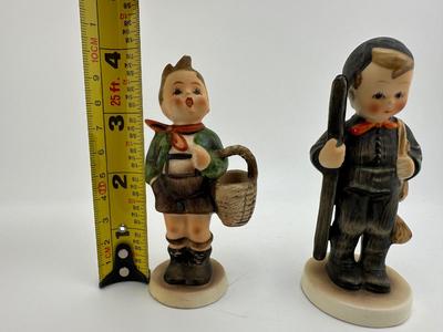 Hummel Goebel #12 2/0 Chimney Sweep & "Village Boy" Boy with Basket