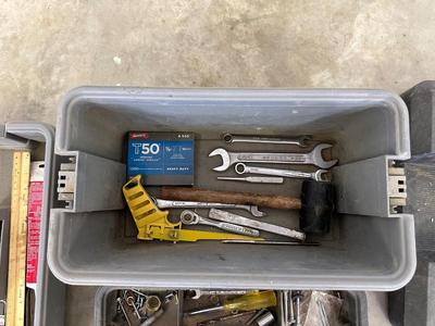 CRAFTSMAN TOOL BOX WITH SOME HAND TOOLS