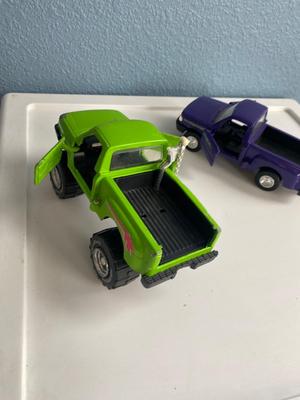 NYLINT TOW TRUCK AND 2 TOOTSIETOY FORD PICK-UPS