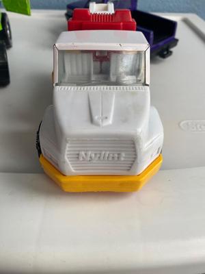NYLINT TOW TRUCK AND 2 TOOTSIETOY FORD PICK-UPS