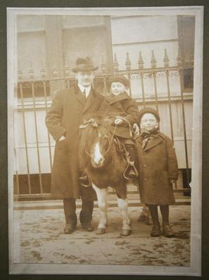 Photograph of Children with Pony from the 1920's