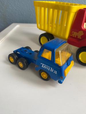 TONKA TRUCKS AND A BUDDY L DOZER
