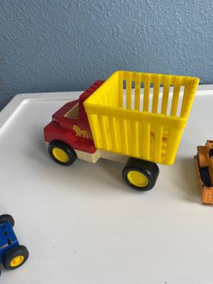 TONKA TRUCKS AND A BUDDY L DOZER