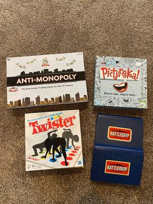 BATTLESHIP, TWISTER, ANTI-MONOPOLY & PICTUREKA!