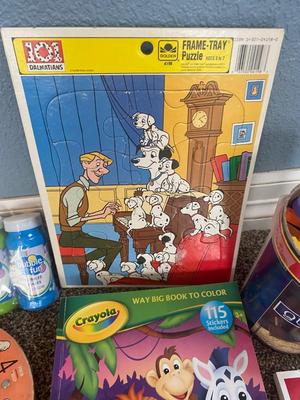 REALLY NEAT VINTAGE LETTERS AND NUMBERS BOARD + CRAYONS, MARKERS, SCRIBBLE PAD, COLORING BOOKS & MORE!