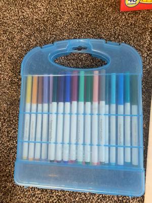 REALLY NEAT VINTAGE LETTERS AND NUMBERS BOARD + CRAYONS, MARKERS, SCRIBBLE PAD, COLORING BOOKS & MORE!