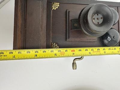 Vintage Telephone Wind Up Music Box