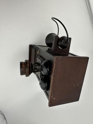 Vintage Telephone Wind Up Music Box
