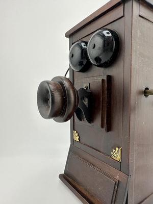 Vintage Telephone Wind Up Music Box