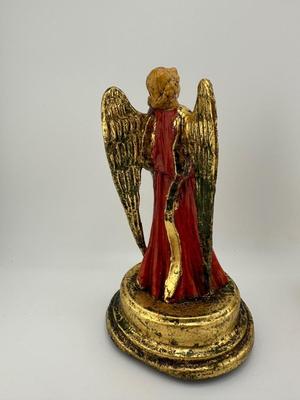 Vintage Gold Gilt Angel Rotating Music Box - ITALY