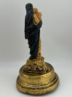 Vintage Gold Gilt Angel Rotating Music Box - ITALY