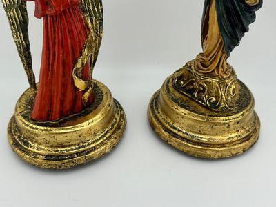Vintage Gold Gilt Angel Rotating Music Box - ITALY