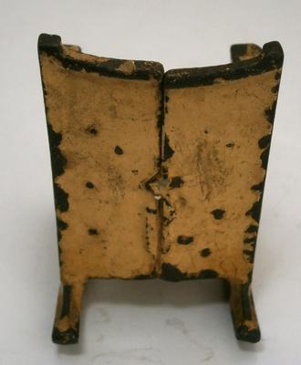 Painted Cast Iron Doll House Rocking Chair