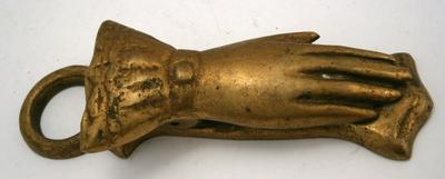 Cast Brass Figural Hand Paper/Receipt Holder