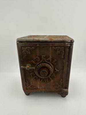Cast Iron Ideal Security Coin Safe
