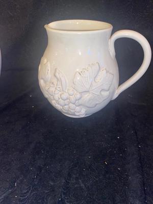 WEST GERMANY POTTERY AND LAURA CLEMENT ITALY PITCHER