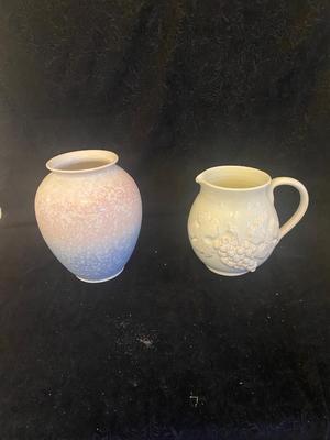 WEST GERMANY POTTERY AND LAURA CLEMENT ITALY PITCHER