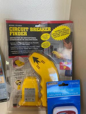 CIRCUIT BREAKER FINDER, CAT FLAP DOOR, DYNATRAP INSECT LIGHTS , ELECTRONIC TIMERS AND MORE!