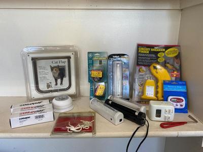 CIRCUIT BREAKER FINDER, CAT FLAP DOOR, DYNATRAP INSECT LIGHTS , ELECTRONIC TIMERS AND MORE!