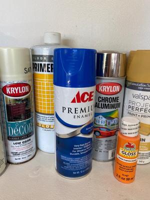 SPRAY PAINT, WOOD STAINS, CONCRETE ETCHING ACID CRYSTAL