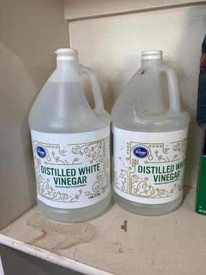 DISTILLED WATER, WHITE VINEGAR, CANNING SALT AND ROCK SALT